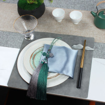 New Chinese tableware set sample room set Taichung Chinese style hotel Western Western Western plate soft-loaded table decoration