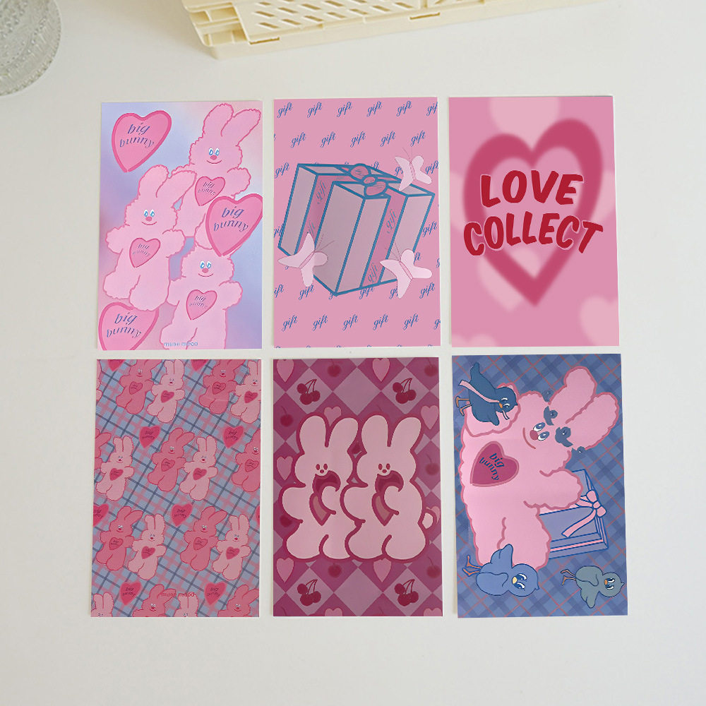 ins韩风可爱小熊卡片房间宿舍墙面装饰贴纸手绘卡通插画墙贴贴画