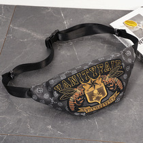 Hong Kongs new genuine leather chest bag Pockets Young Packets Fashion Men And Women Backpacks Small Chest Bag Tide Pack