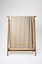 WeinNan WEINAN disc gold embroidered TILA border corner flower Vintage Kashmir cashmere shawl scarves 312