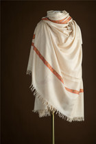 WeinNan WEINAN white suede collection grade GENTS corner flower Jolie Kashmir cashmere shawl scarves 276