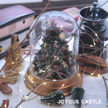 Champagne Christmas tree Christmas decoration gift night light glass cover home desktop furnishings shopping mall window furnishings