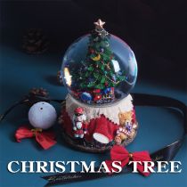 Rotating crystal ball music box Christmas music box to send couples girls children girlfriends Christmas gifts Nutcracker