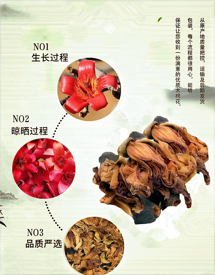 木棉花干花煲汤广东凉茶500g清驱湿热茶五花茶茉莉花鸡蛋花金银花