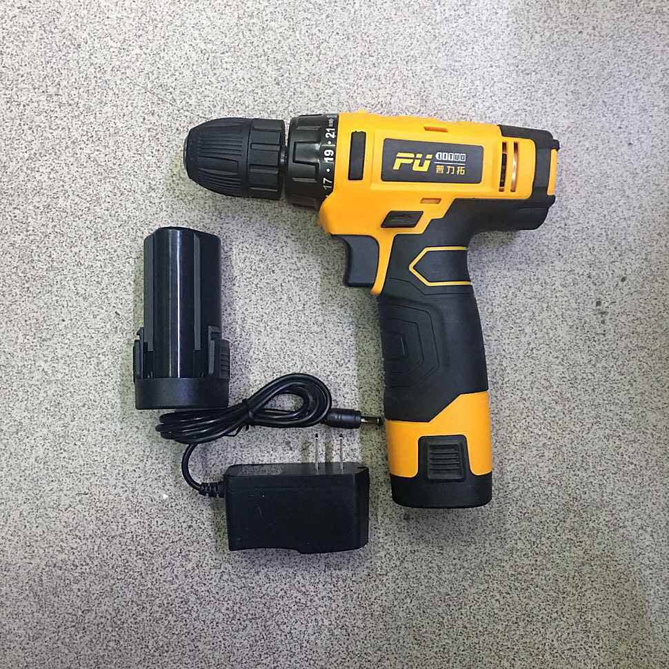 普力拓7212锂电钻12v充电钻枪钻多功能家用电动螺丝刀电起子