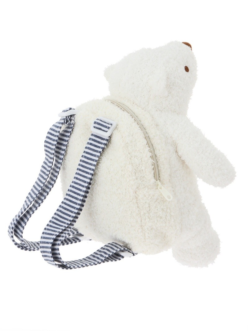 【现货】日系软绵绵北极熊成人儿童可爱动物双肩包亲子出游背包_7折