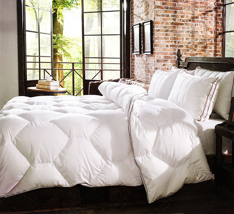 恒发家纺 新一代丝绒被 羽丝被春秋被全棉双人被子 加厚单人被芯