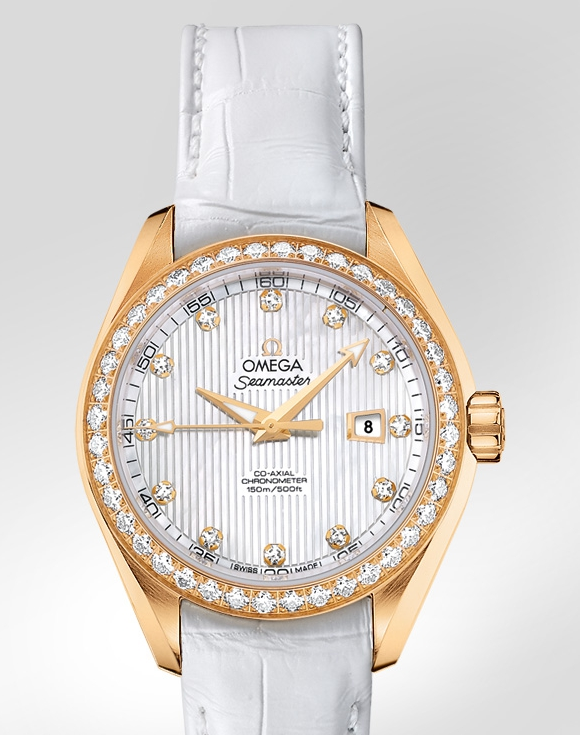 170615 omega 欧米茄海马系列自动机械女表 231.58.34.20.55.001