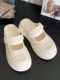 얇은 스트립 한국 스타일 유행 및 다목적 Mary Zhen White Shod Summer Summer에서 여성을위한 신발이 아닌 여성을위한 비 슬립 2 원 Baotou Sandals 얇은 스트립 한국 스타일 유행 및 다목적 Mary Zhen White Shod Summer Summer에서 여성을위한 신발이 아닌 여성을위한 비 슬립 2 원 Baotou Sandals