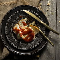 Light Extravagant Retro Dish American Cutlery Suit Home minimalist Western Dining Trays Nordic Modern Creative Ceramic Dishes