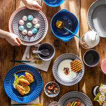 Discs Household dishes dishes rice bowls fruit salad bowls Western dishes ceramics creative color tableware
