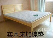 We sell solid wood bed double bed single bed plus bed free shipping in Tianjin City