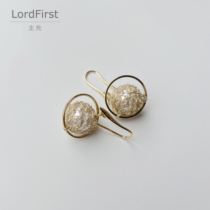 LordFirst designed original handmade crochet Planet Pearl earrings Earrings Handmade