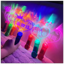 Glow stick custom birthday proposal Valentines Day confession artifact company logo luminous light card custom MOQ