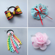 Korean children hair accessories hair rope floral headdress girl headwear deer Bow flowers sweet girl ponytail Hairband