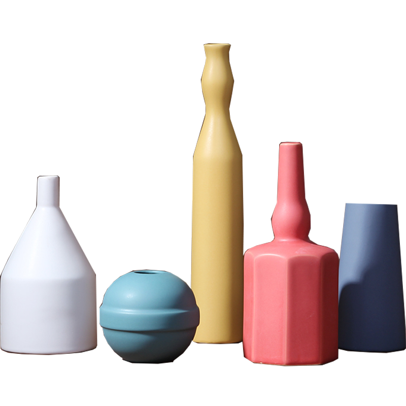 Nordic ceramic vases, flower arranging place to live in the living room decoration to the hotel I and contracted morandi color creative arts