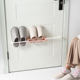 Foldable bathroom slippers rack wall hanging free punch toilet wall drain storage artifact toilet storage shelf Foldable bathroom slippers rack wall hanging free punch toilet wall drain storage artifact toilet storage shelf
