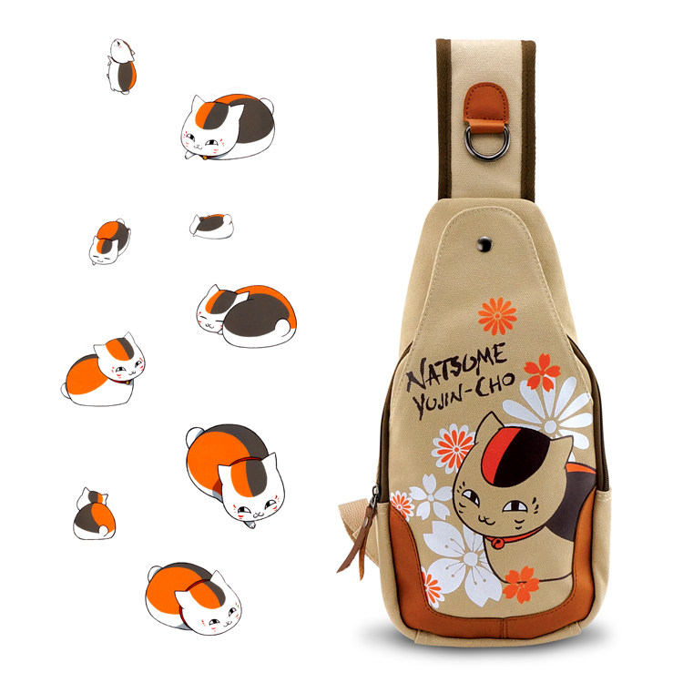 夏目罗单肩包东京食尸鬼盗墓笔记银魂动漫胸包fff团斜挎包腰包