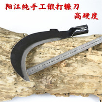 Sickle agricultural grass cutting knife weeding garden landing knife Yangjiang knife spring steel pruning knife bamboo knife