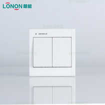 Langene switch panel Long Energy NB 9 0 series two - digit unipole switch