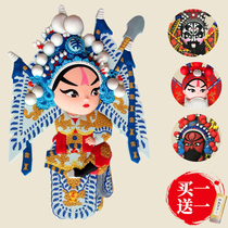 Refrigerator stickers creative magnets cartoon Peking opera opera magnets Home accessories decorative stickers features to send foreigners small gifts