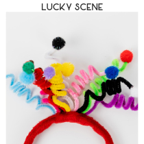 (Auspicious Props) Cute Styling Hair Stirrup Colored Mulled Spring Deer Corner Sells Cute Giraffe Antlers Head Hoop