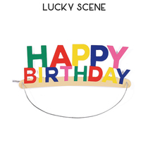 (Auspicious props) happy birthday letter hairband party headgear birthday star party dance headdress