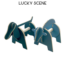 (Auspicious props) DIY wooden creative handmade cartoon tissue rack Tanabata Valentines Day gift friend best friend