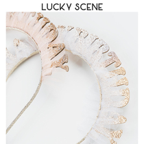 (Auspicious Props) New Fluffy Yarn Happybirthdy Birthday Party Childrens Head Stirrup Hair Stirrup