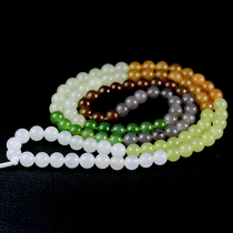Hetian jade multi-treasure necklace colorful mens and womens 108 Buddha beads chain multi-circle bracelet
