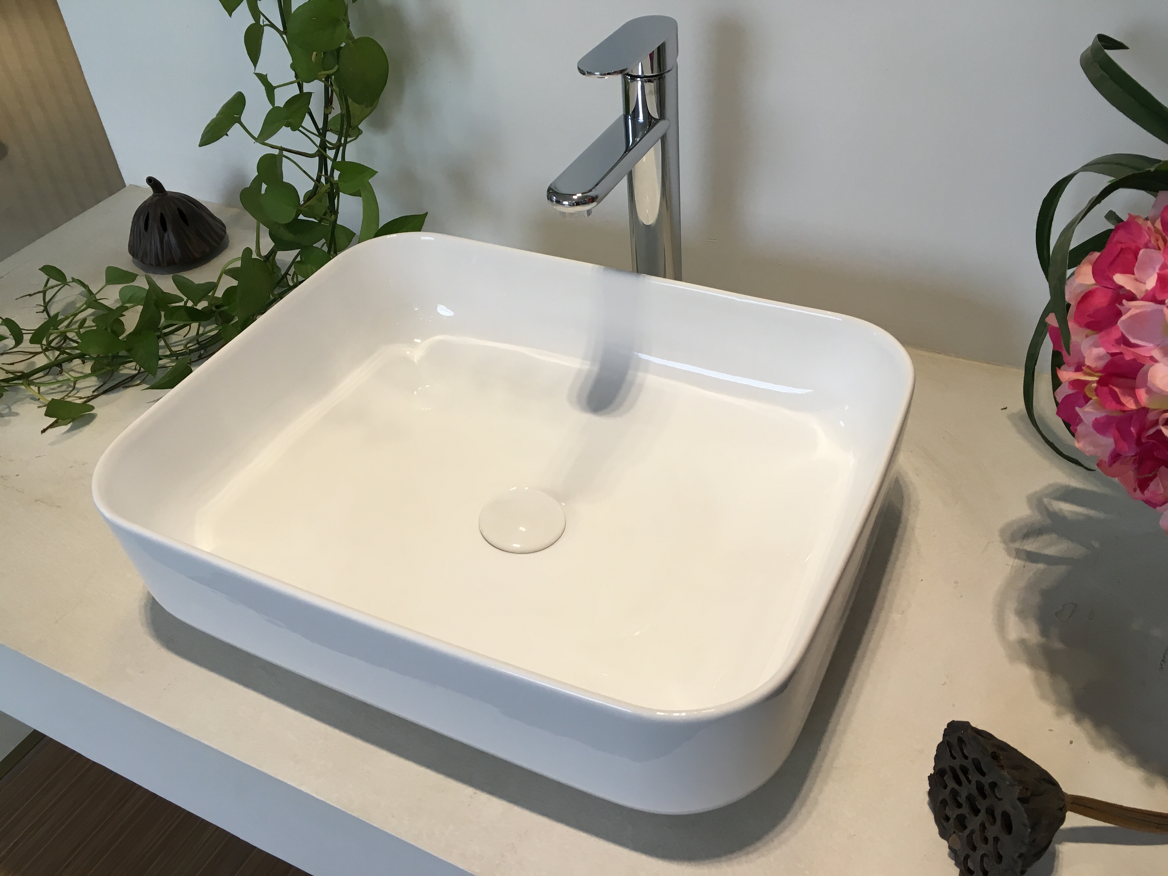 台上盆卫生间艺术盆陶瓷洗脸盆洗面池洗手盆方形简约薄边现代简约