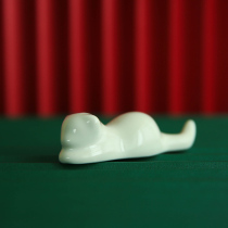 Cat type pen holder ceramic pen holder cat cat cat Cat Porcelain pen rest study four treasures home jewelry ornaments calligraphy pen rest