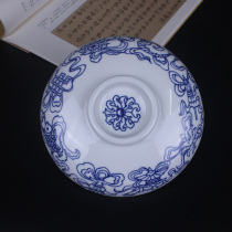Jingdezhen hand-painted orchid ceramic palette with cover plum blossom paint plate