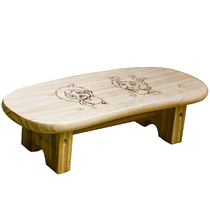 Solid wood fruit small stool small bench bed footrest bed edge footrest stool short stool round stool wooden pedal sofa pedalling stool