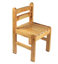Small chair for children leaning back chair Adult kindergarten solid wood small bench study for home wood stools retro student chair