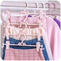 jk clothes rack home seamless pants clip uniform clothes dress support clothes dormitory student organizer artifact