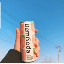 East Asian Peach Flavor Soda Drink 250ml Lemon Apple Orange Fruit Flavor Korea Imported gs25 Convenience Store