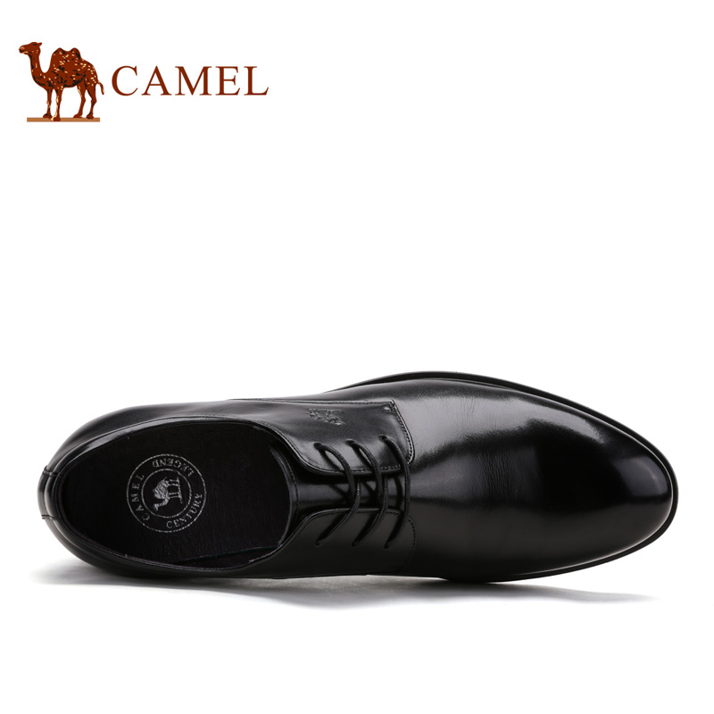 Camel骆驼男鞋 秋季商务正装时尚系带男士商务皮鞋男产品展示图1