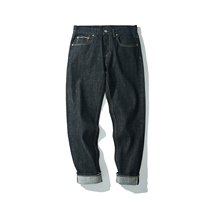 11OZ thin thickened black cow red ears denim cropped pants Mbbcar narrow Aramicar washed buffalo pants