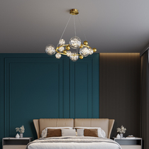 Nordic bedroom chandelier starry modern simple living room led lighting creative Net red romantic study dining room lamp