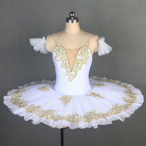Childrens ballet tututu skirt white professional competition suit swan lake puncture adult ballet outfit