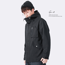 GWIT Active laminated Spring and Autumn new tooling charge top trend casual jacket hooded jacket men