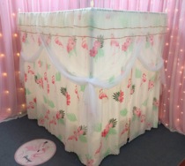 Bed curtain blackout curtain bed curtain anti-privacy dust-proof double-layer mosquito net three-door household 1 8m princess mosquito net 1 5m