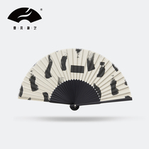 Fan custom folding fan China wind small folding handheld handdress handdrawn with handdress gift