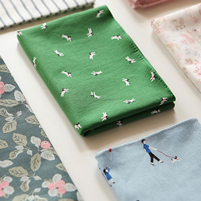 daily like韩国正品可爱手绢小清新手帕纯棉女大方餐巾发带装饰布