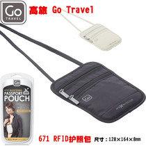 UK Go Travel document storage bag Personal wallet anti-robbery anti-theft invisible fanny pack RFID passport bag 671