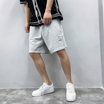 PGUP STUDIO Summer State Tide High Street Base Section Simple Letter Printed Sports Pants Casual Shorts Man