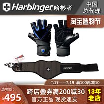 Harbinger 1250 Fitness Weightlifting Exercise Long Wrist Gloves 223 Squat Deadlift Belt