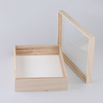 Add High Wood Ore Specimen Box Glass Face 36 * 27 * 10 Pest Census Specimen Making Tools Display Frame