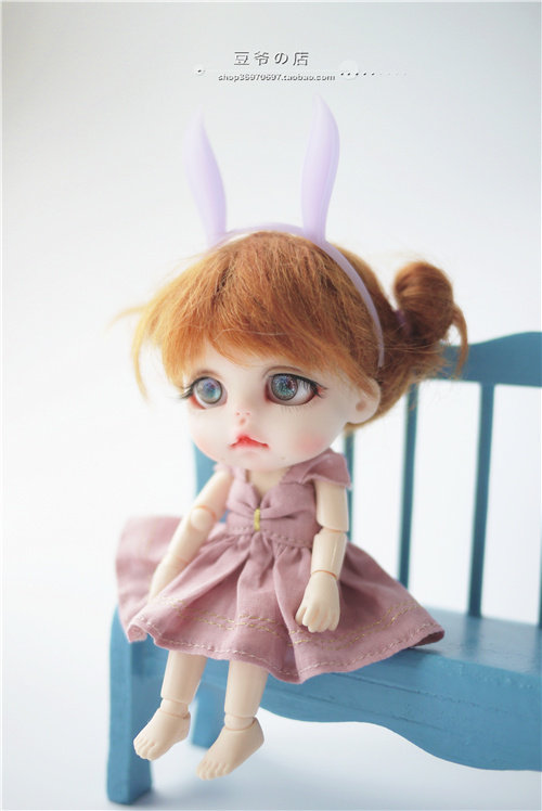 豆爷の店甜豆沙系列ob11吊带裙小洋装ob11blythe娃衣bjd娃衣